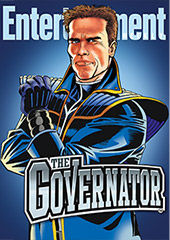 Illustration for article titled Arnold Schwarzenegger is now a cartoon superhero called The Governator